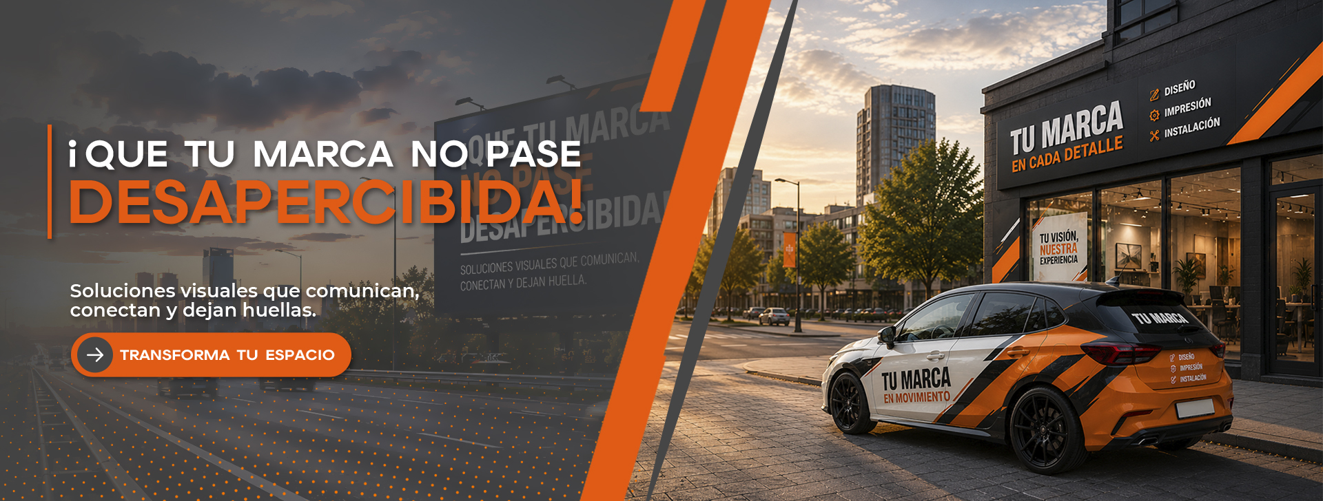 Vitrinas y espacios de marca de Explosa Publicidad